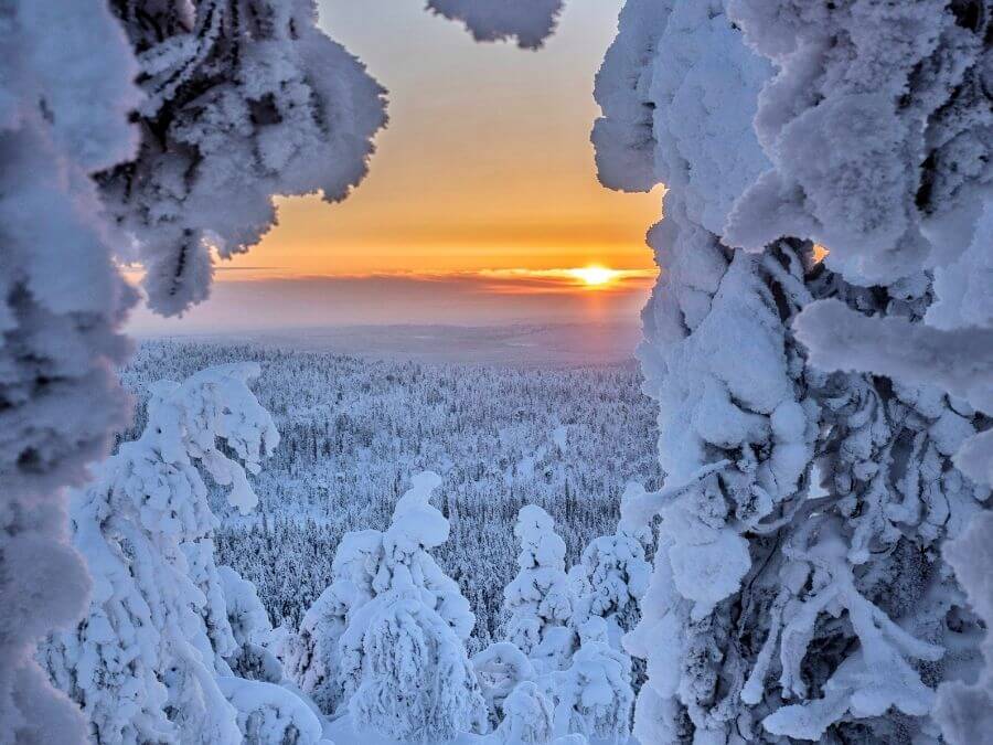 There are eight seasons in total in Finnish Lapland. This image is from mid-winter.