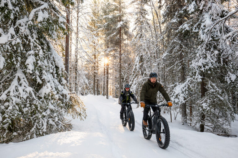 winter biking